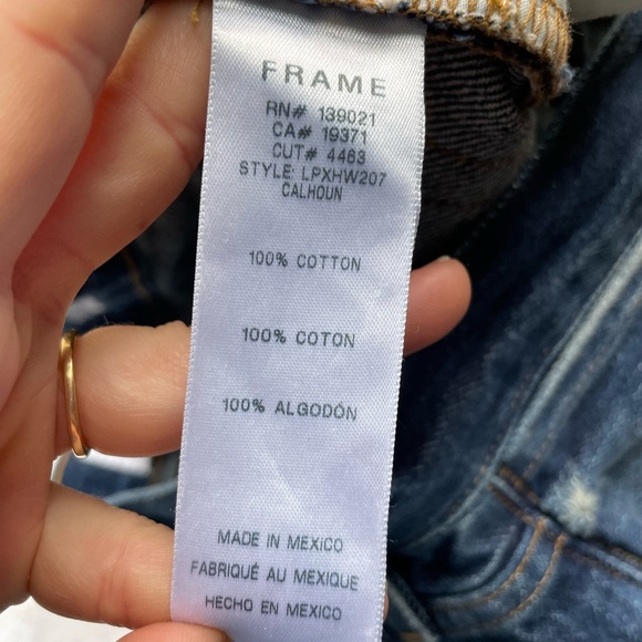 Frame Le Pixie Hollywood Jean in Calhoun Wash NWT 27” - Picture 12 of 13